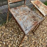 Chaise jardin métal perforé