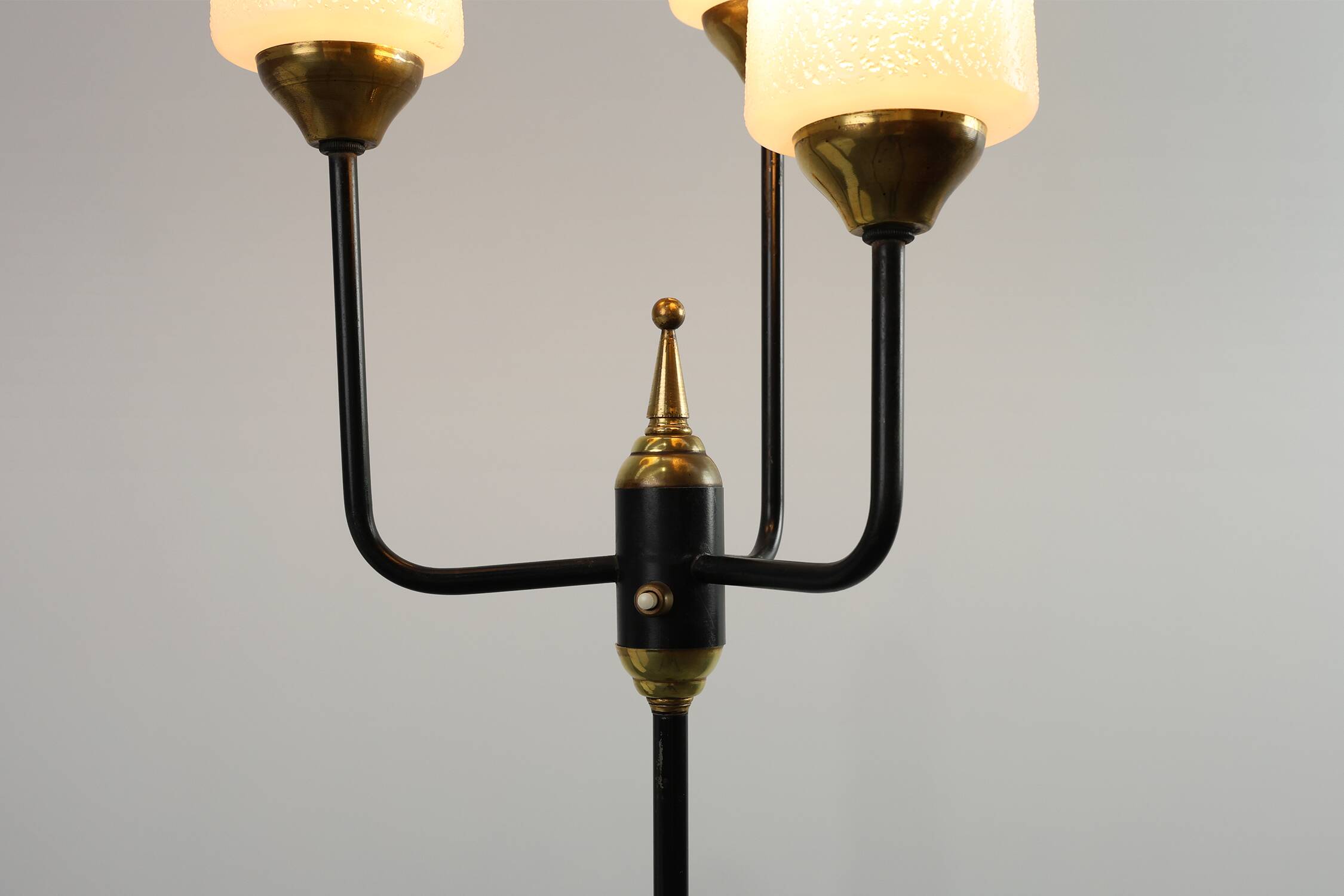 Maison Arlus Three‑Light Floor Lamp, France, 1950