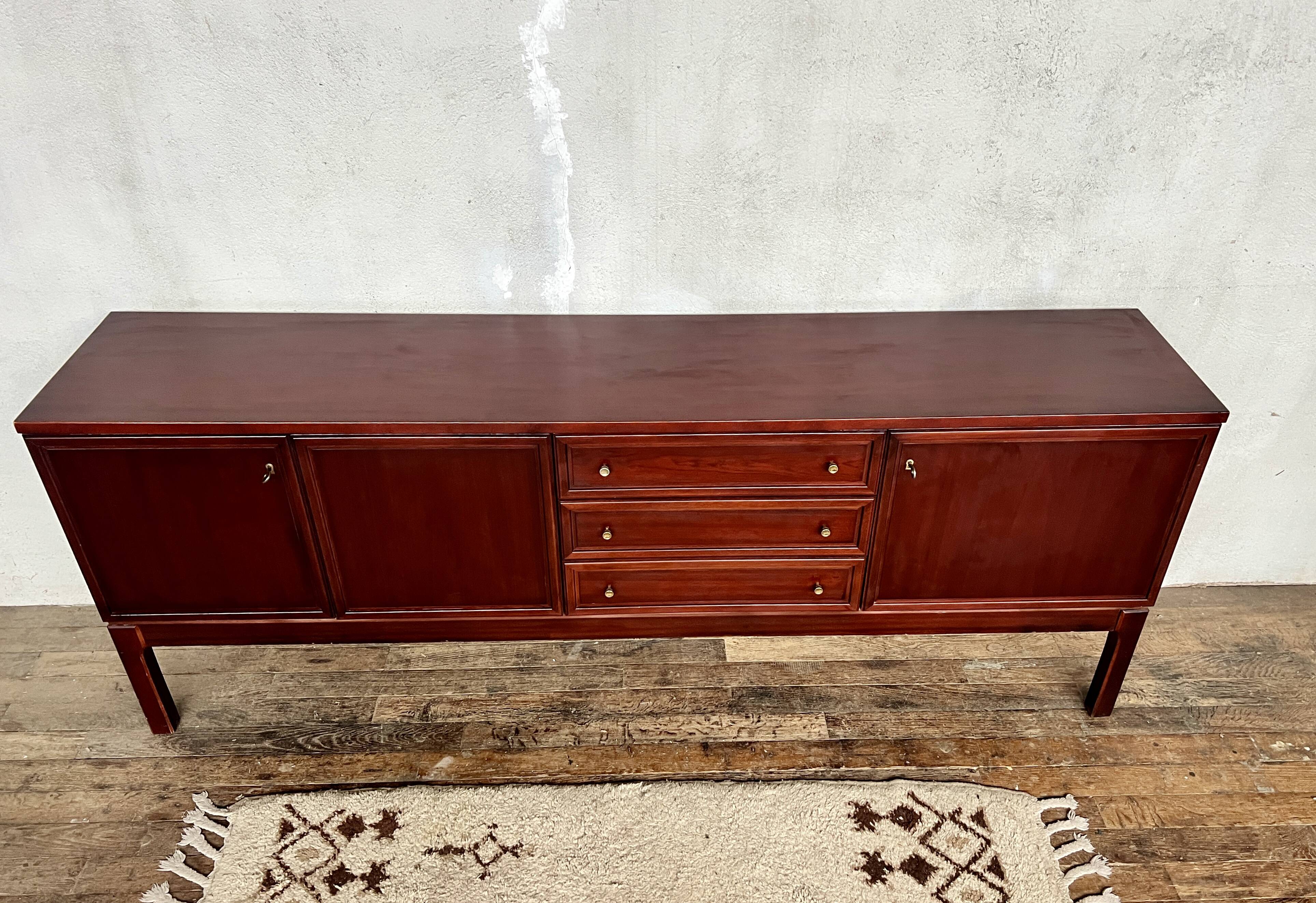Sideboard very buffet TV / hifi vintage - 50/60 - Palette