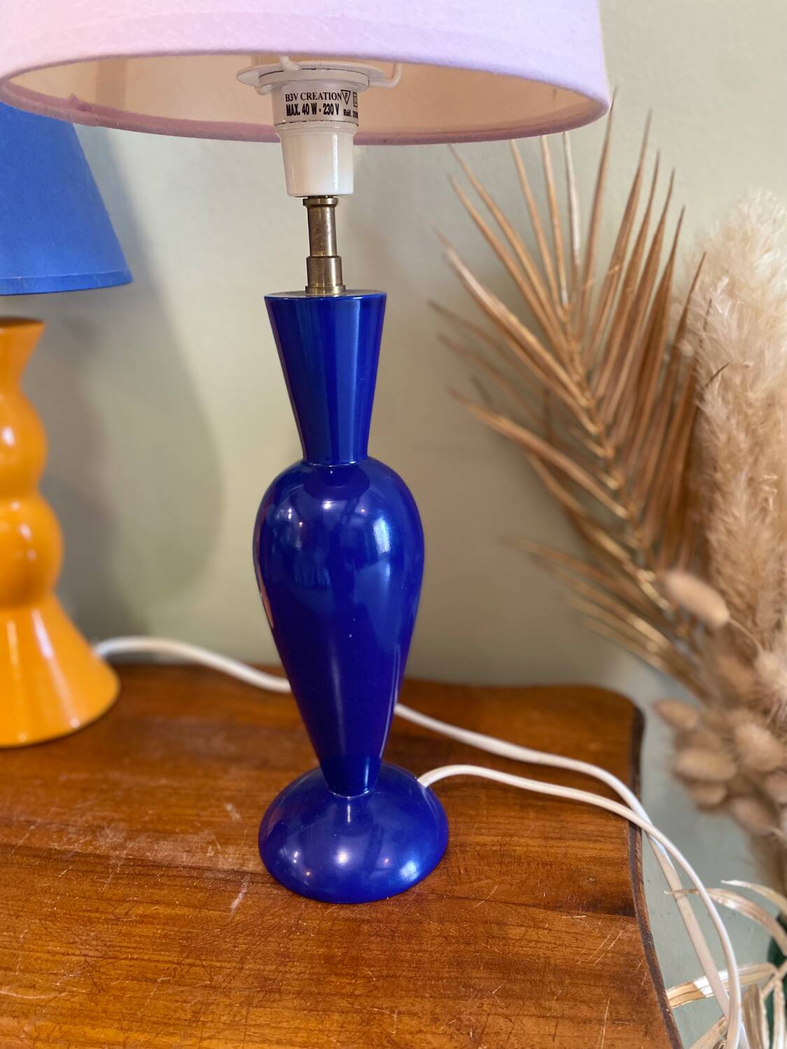 Colorful vintage lamp