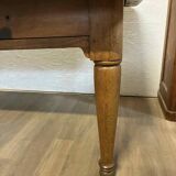 Oak and walnut table