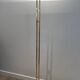 Brass Floor Lamp with Adjustable Reflector on a Timber Base
