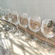 6 crystal red wine glasses Mikasa model Stephanie