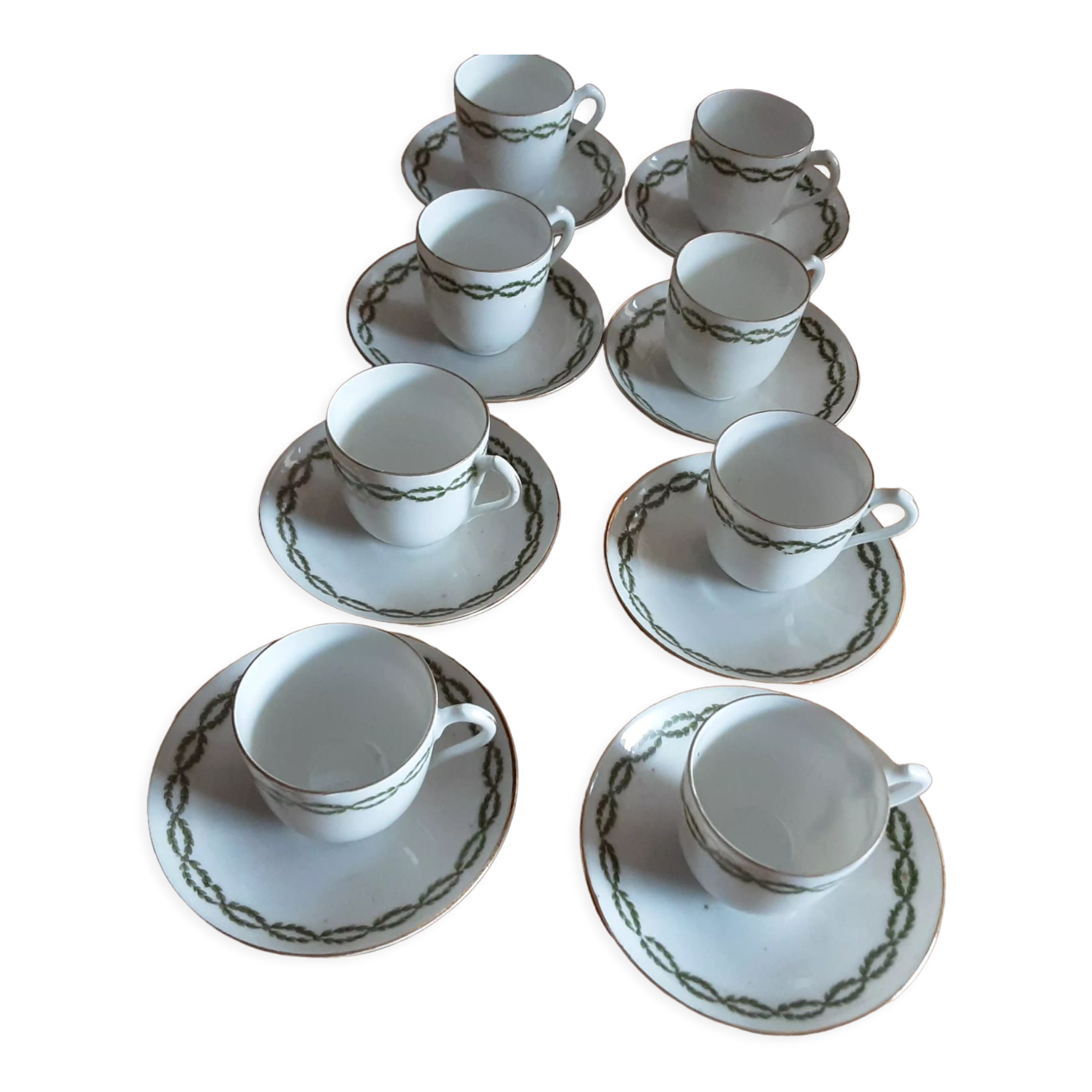 8 cups and under cups porcelain Ginori, Italy
