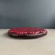 Burgundy ceramic trivet