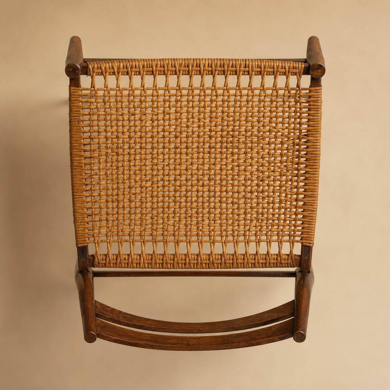 Set of 4 caned Scandinavian chairs — Denmark, 1980s