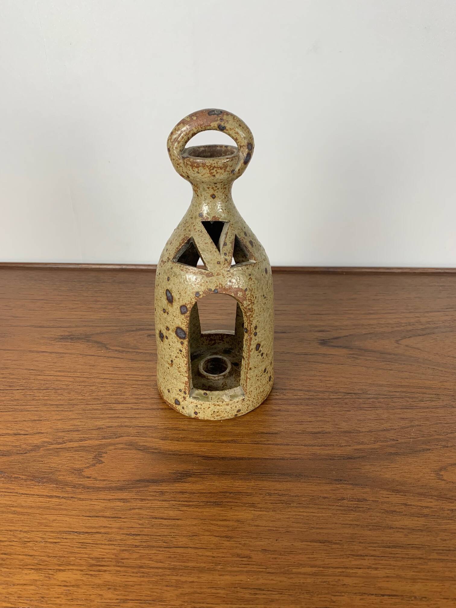 Vintage pyrite sandstone lantern in the style of G. Baudat