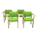 Set of 4 Danish Oak Armchairs by Magnus Olesen, 1960s