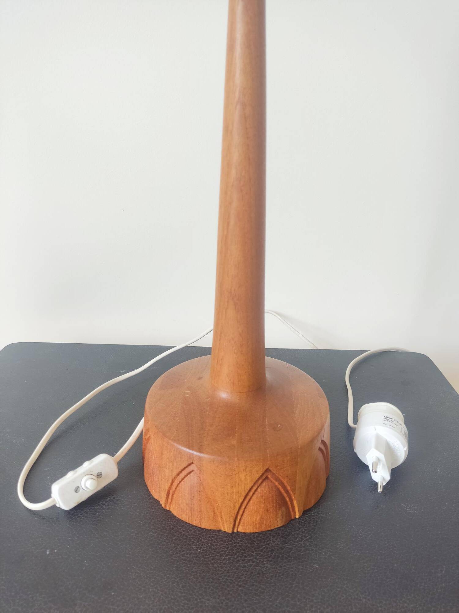 Pair of Teak lamps from Tranås Stilarmatur, Sweden, 1960s