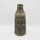 Vase en céramique, design danois, années 1960, fabriqué par Johgus Bornholm Keramik