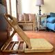 Paire de fauteuils pliables  en rotin