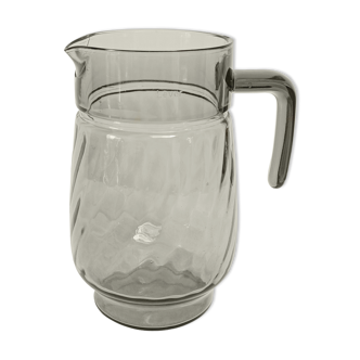 Pichet en verre fumé