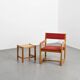 Fauteuil et sa table d'appoint par André Sornay, circa 1965