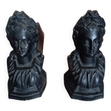 Pair of old andirons