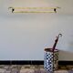 Vintage wall coat rack in black Bakelite & brass – 1950s