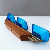 Midmodern candlestick, vintage candle holder teak, 60's vintage interior.