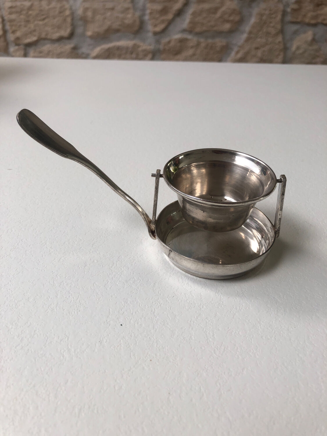 Silver Rocking Tea Strainer