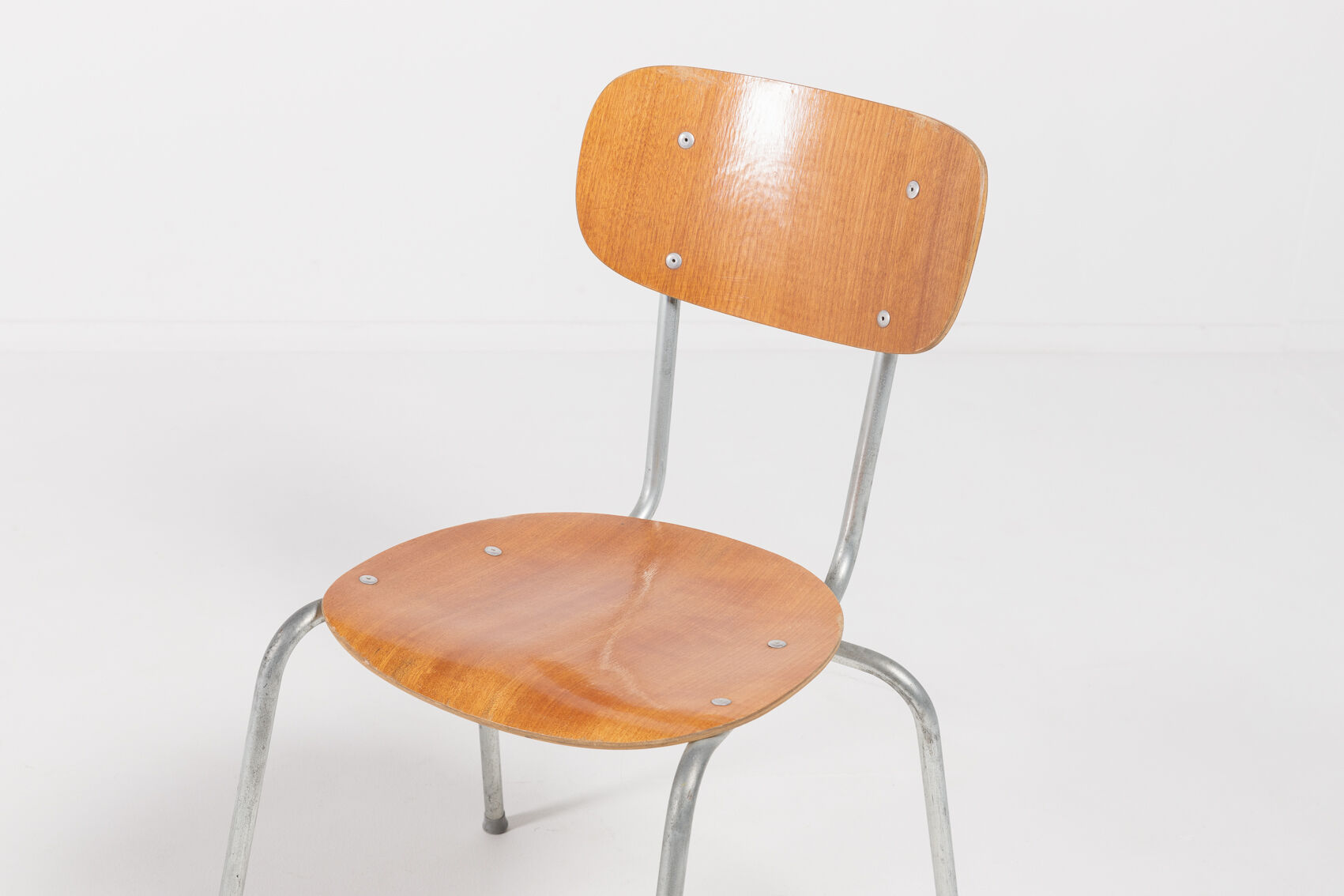 Set of 4 Danish school chairs from the 1960s