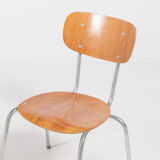 Set of 4 Danish school chairs from the 1960s