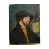 Portrait oil on wood