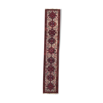 Tapis vintage Persan couloir Heriz 62x340 cm