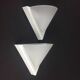 Appliques space age plastique abs et verre dépoli, set de 2