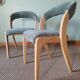 Baumann aqua green gondola chairs