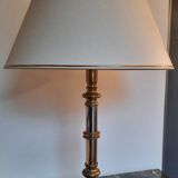 Vintage chrome and brass lamp from the 70s