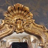 Miroir XX bois sculpté 95 x 67