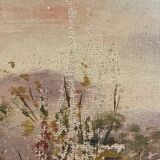 Painting old landscape early twentieth century