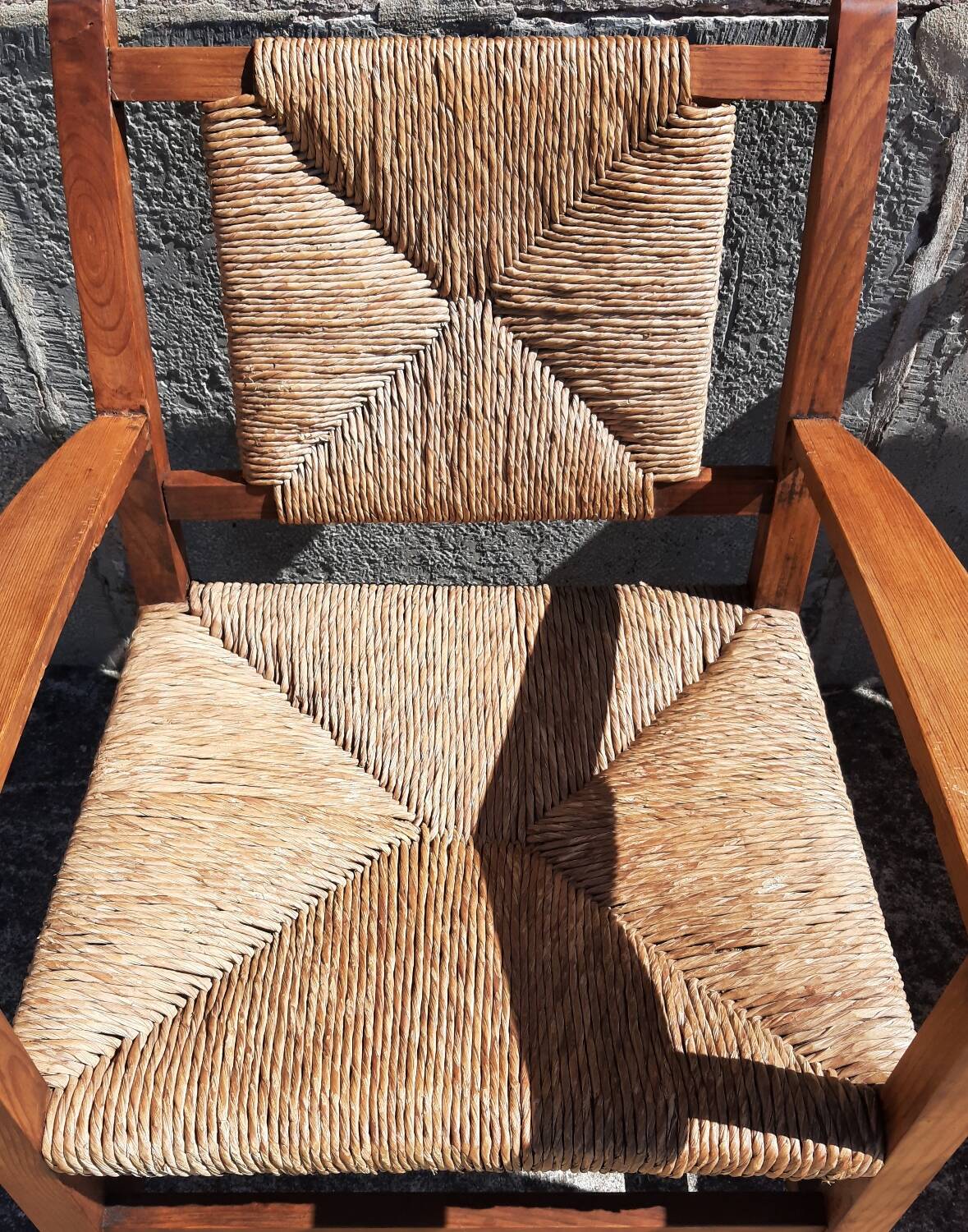 Paire de fauteuils paille (Josep Torres Clavé, 1936)