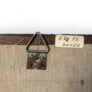 Painted wooden mirror, Folk Art patterns - 72 x 41.5 cm