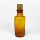 4 Amber Glass Apothecary Jars