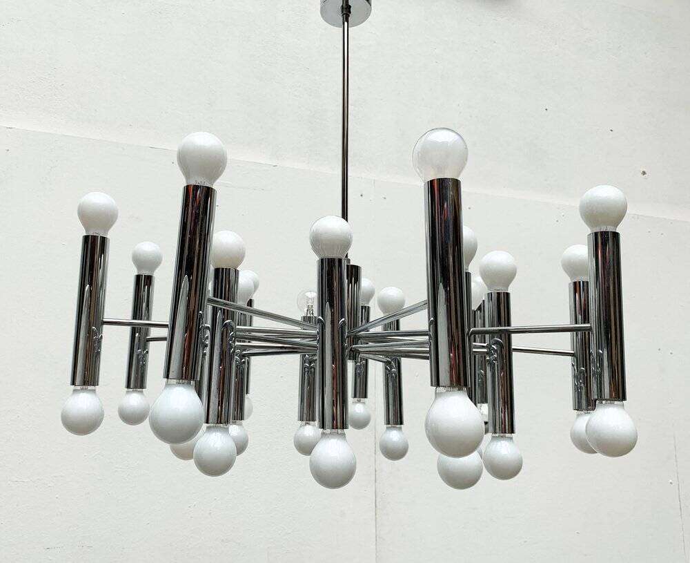 German lustre from the mid-century space age by Doria Leuchten, 1960s.