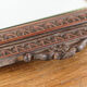 Carved wood mirror, folk art