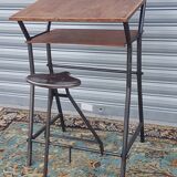 Architect's desk with integrated stool