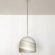 Carrara marble design glass lamp by Peill and Putzler