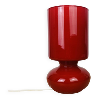 Ikea Lykta lamp in vintage red glass