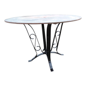 Table ronde ancienne de jardin