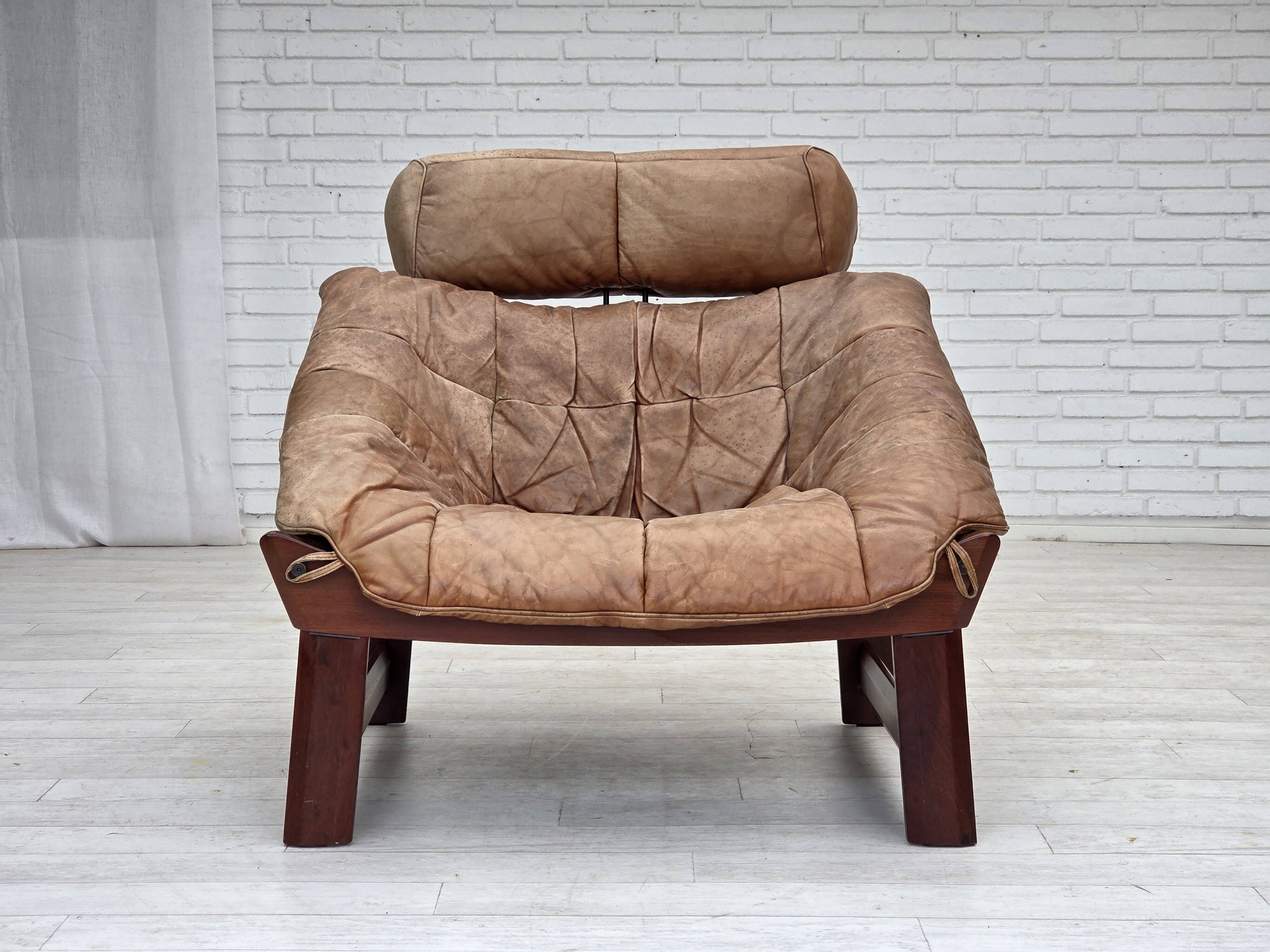 1970s, Norwegian design by Jan Erik Lindgren, armchair model "Amazon".