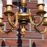 Brass chandelier, western Europe, circa 1950