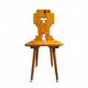 4 x chaises folk / Tyroler / en pin / 1970