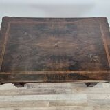 Walnut coffee table with crossed legs