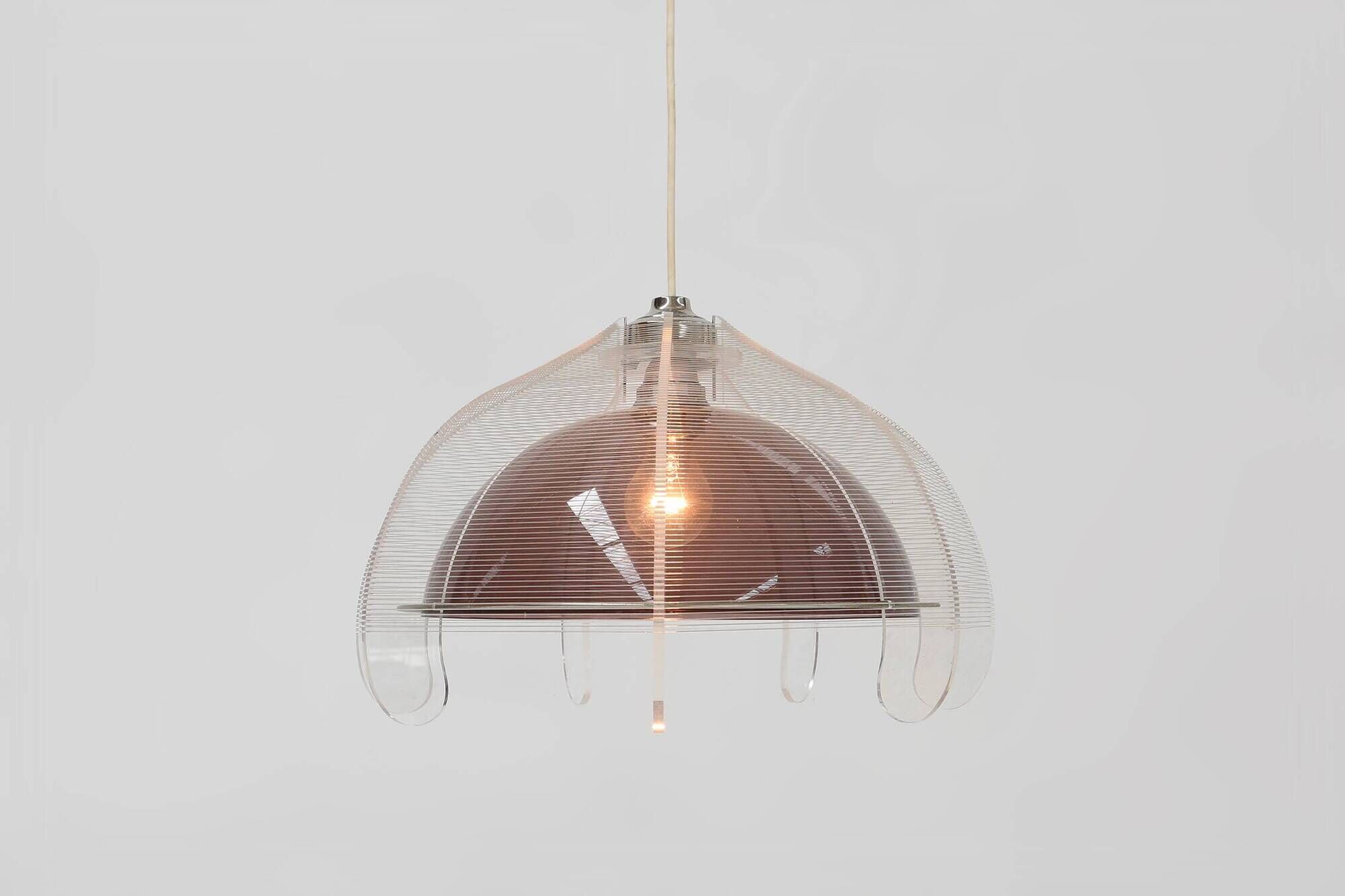 Wire pendant lamp by Paul Secon for Sompex, Germany, 1960s