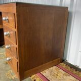 Oak caissons desk 1950