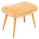 Vintage orange faux fur stool, Denmark, 1960.