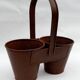 Double Metal Iron Pot Old Deco Kitchen Garden India