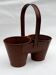 Double Metal Iron Pot Old Deco Kitchen Garden India