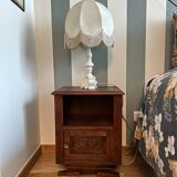 Bassano ceramic lamp with fringed shade