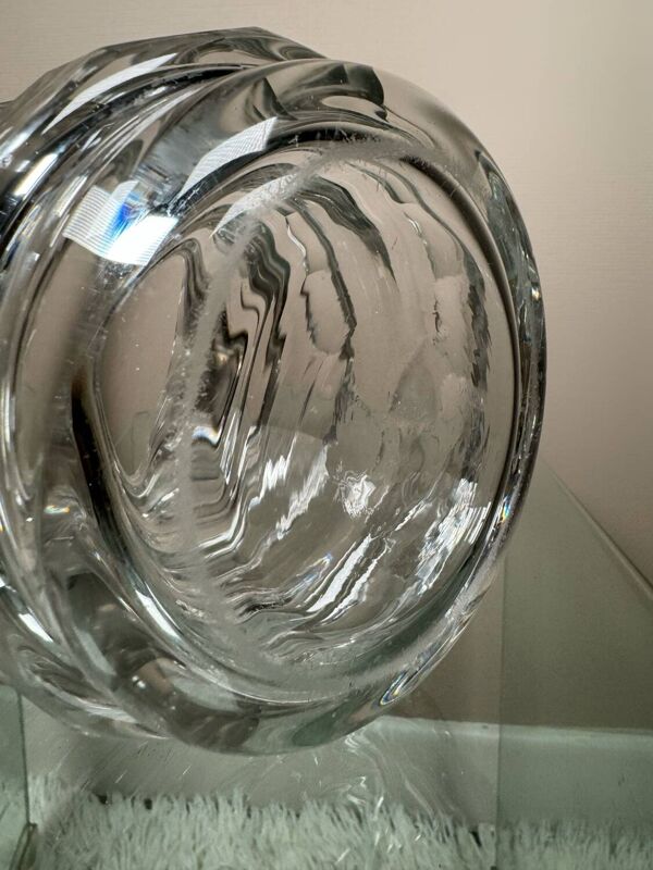 Vase cristal Val Saint Lambert Art Déco